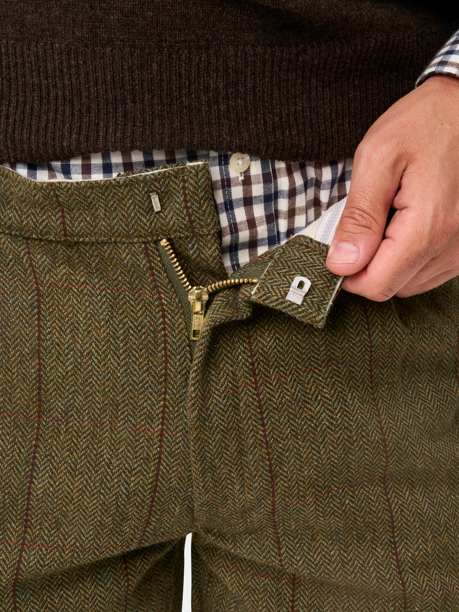 ALAN PAINE Rutland Mens Tweed Shooting Breeks - Oakley