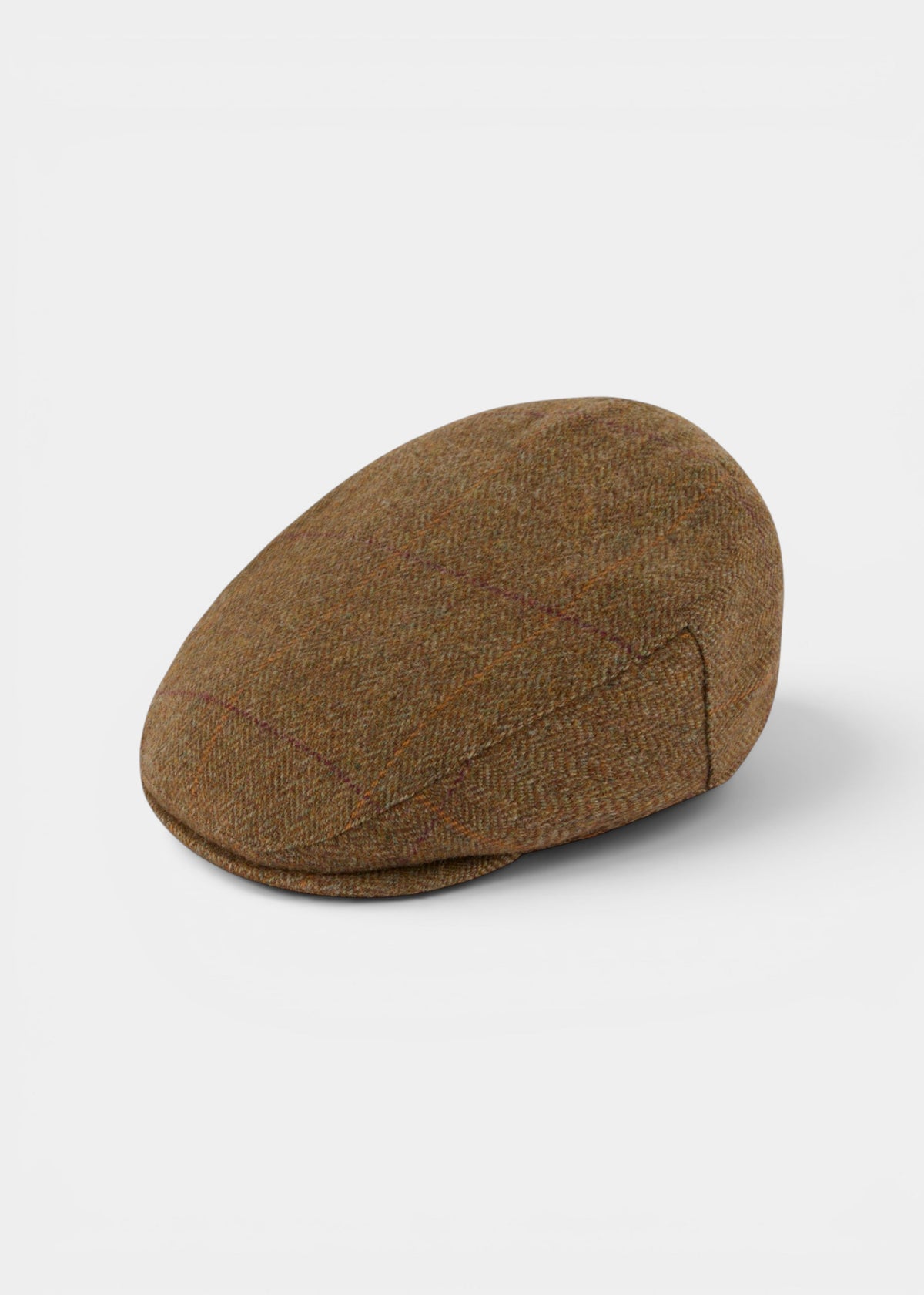 ALAN PAINE Rutland Mens Tweed Waterproof Flat Cap - Birch