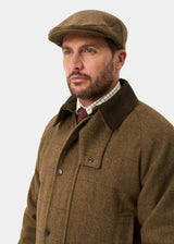 ALAN PAINE Rutland Mens Tweed Waterproof Shooting Coat - Birch