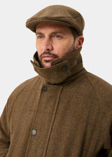 ALAN PAINE Rutland Mens Tweed Waterproof Shooting Coat - Birch