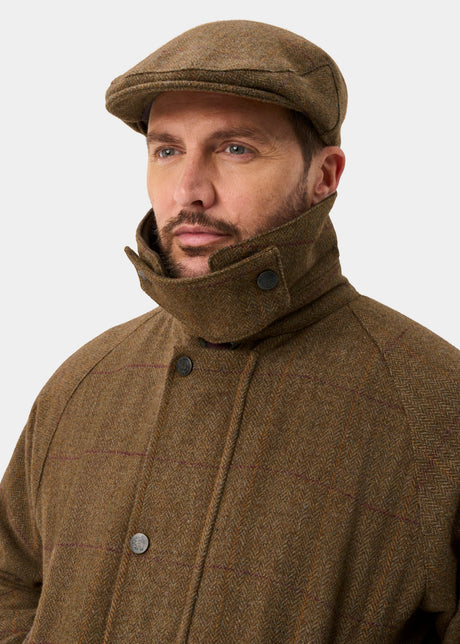 ALAN PAINE Rutland Mens Tweed Waterproof Shooting Coat - Birch