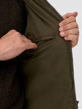 ALAN PAINE Rutland Mens Tweed Zip Waistcoat - Oakley