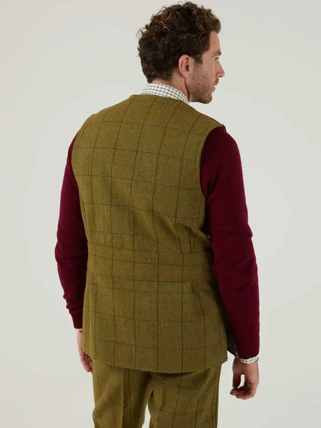 ALAN PAINE Rutland Mens Shooting Waistcoat - Lichen