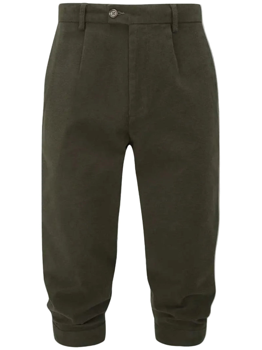 ALAN PAINE Southoak Mens Moleskin Breeks - Olive
