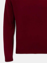 Load image into Gallery viewer, ALAN PAINE Streetly Men&#39;s V Neck Lambswool Jumper - Bordeaux
