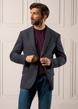 ALAN PAINE Surrey Mens Tweed Blazer - Blue