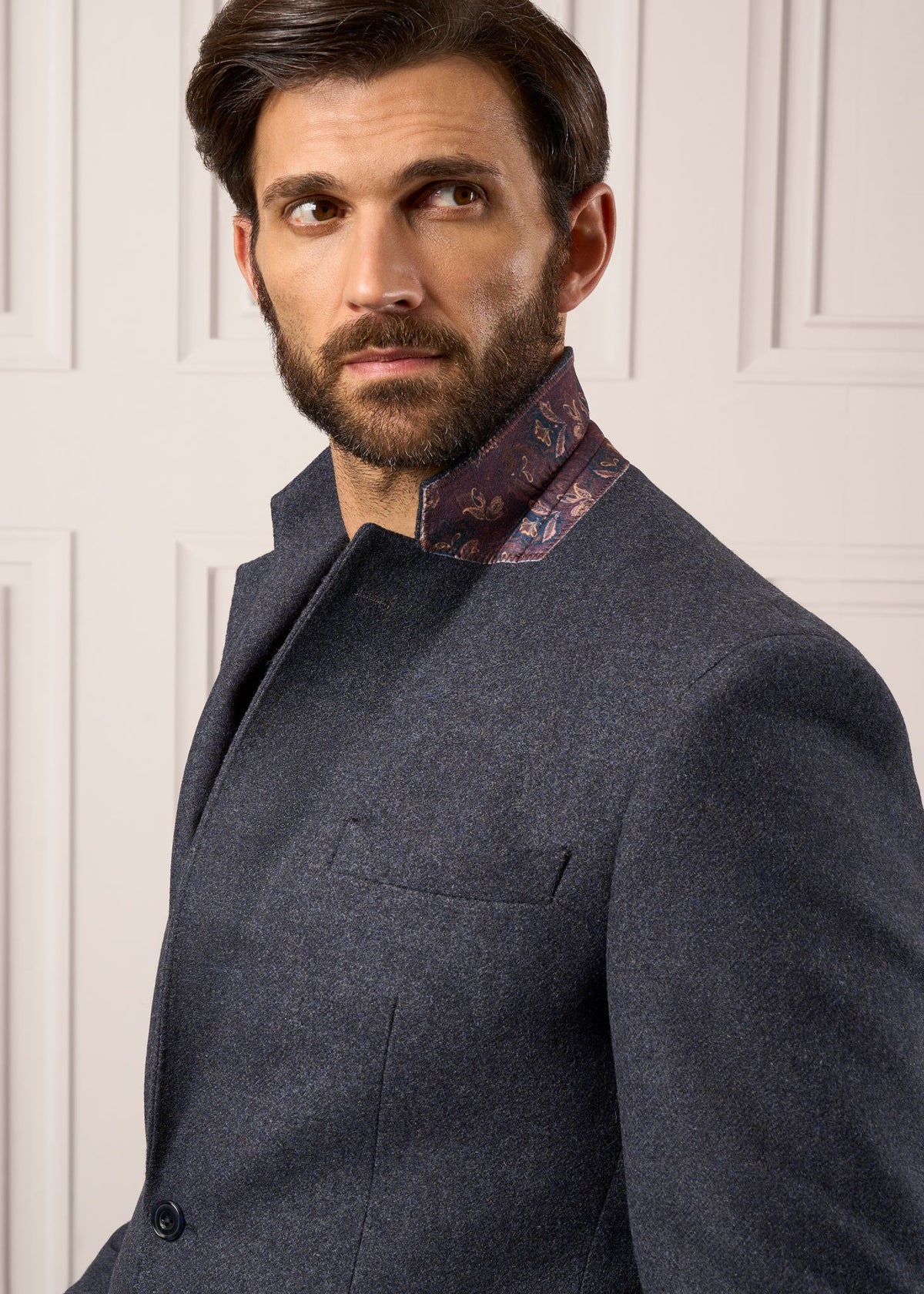 ALAN PAINE Surrey Mens Tweed Blazer - Blue