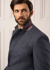 ALAN PAINE Surrey Mens Tweed Blazer - Blue