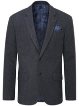 ALAN PAINE Surrey Mens Tweed Blazer - Blue