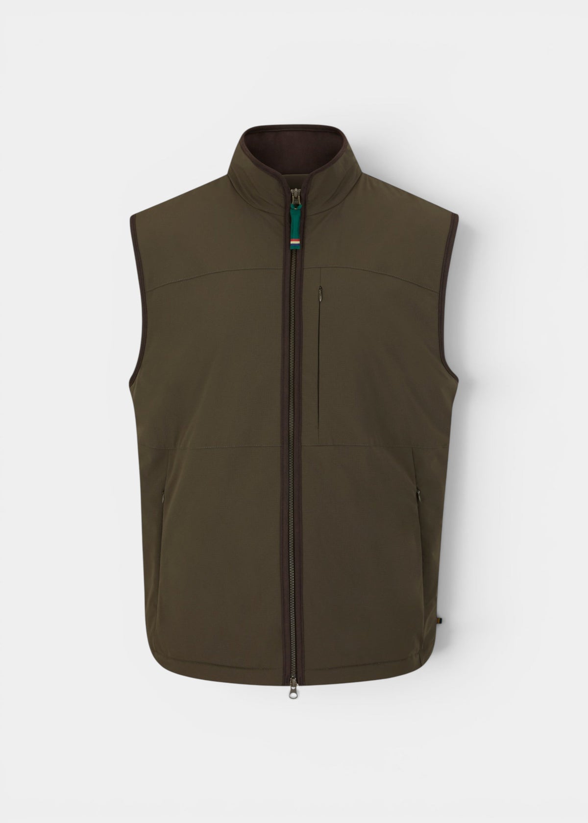 ALAN PAINE Willsden Mens Water Repellent Gilet - Olive