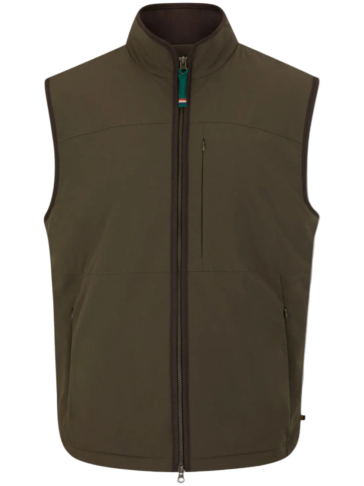 ALAN PAINE Willsden Mens Water Repellent Gilet - Olive