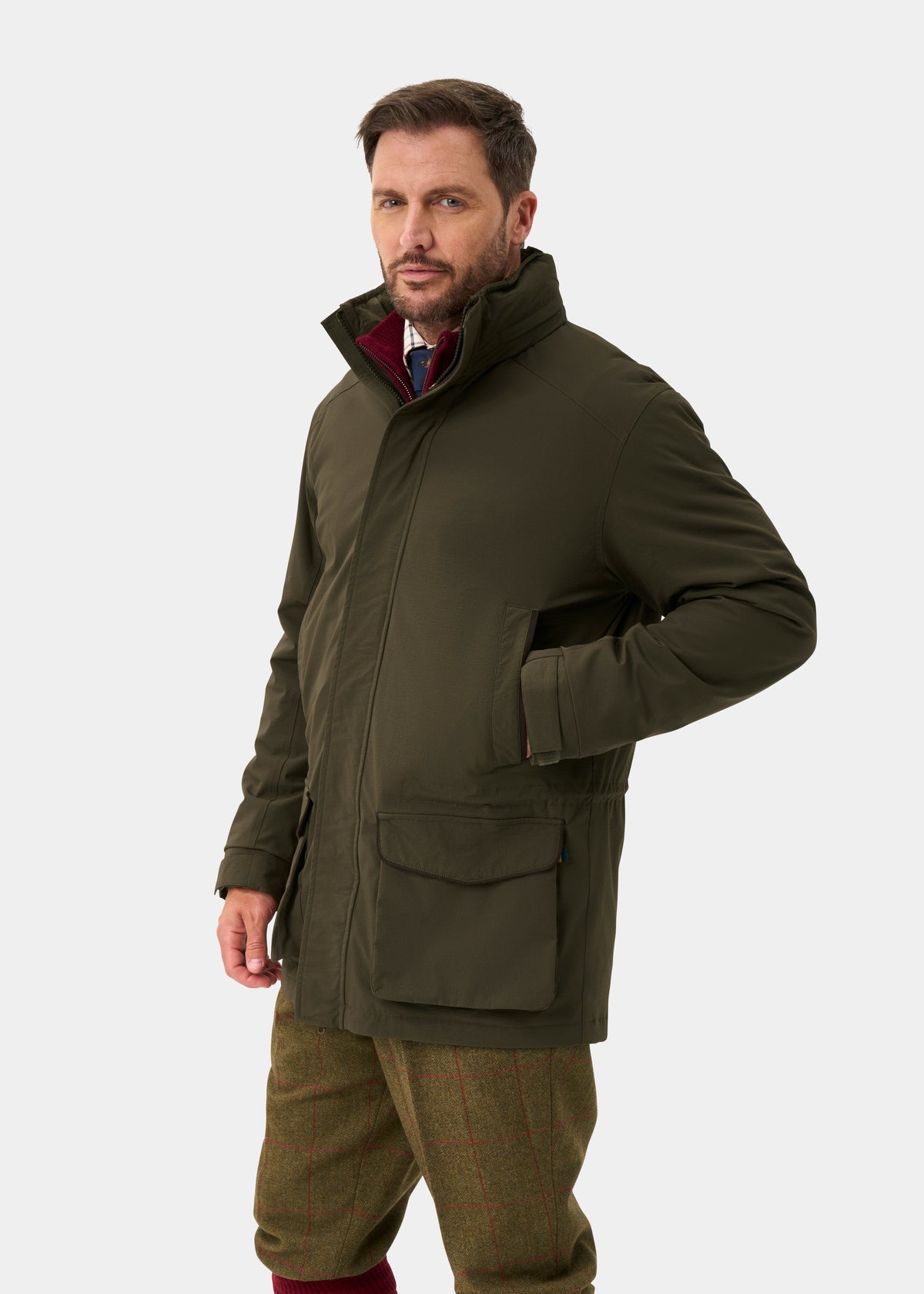 ALAN PAINE Willsden Mens Waterproof Coat - Olive