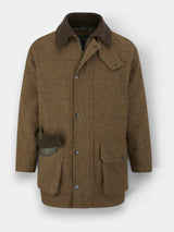 ALAN PAINE Rutland Mens Tweed Waterproof Shooting Coat - Birch
