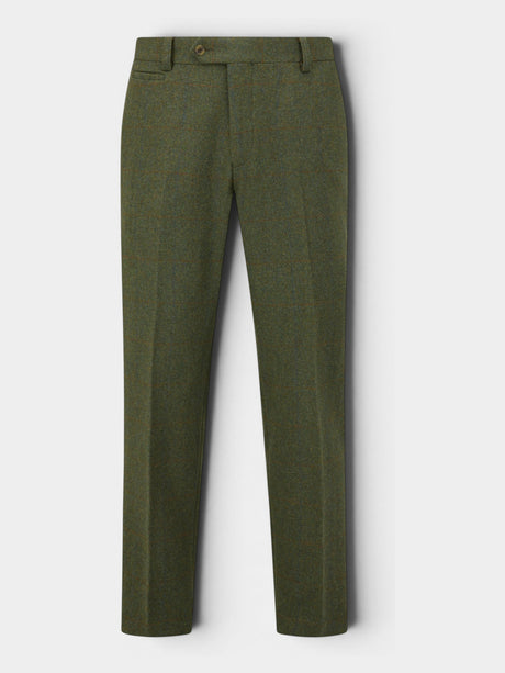 ALAN PAINE Combrook Mens Tweed Trousers - Mariner