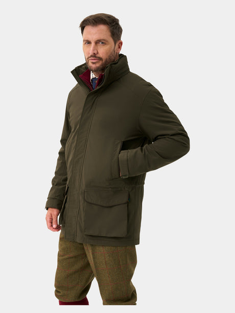 ALAN PAINE Willsden Mens Waterproof Coat - Olive