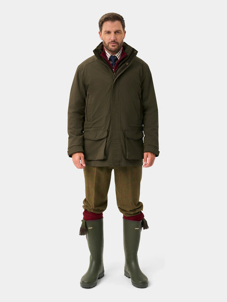 ALAN PAINE Willsden Mens Waterproof Coat - Olive