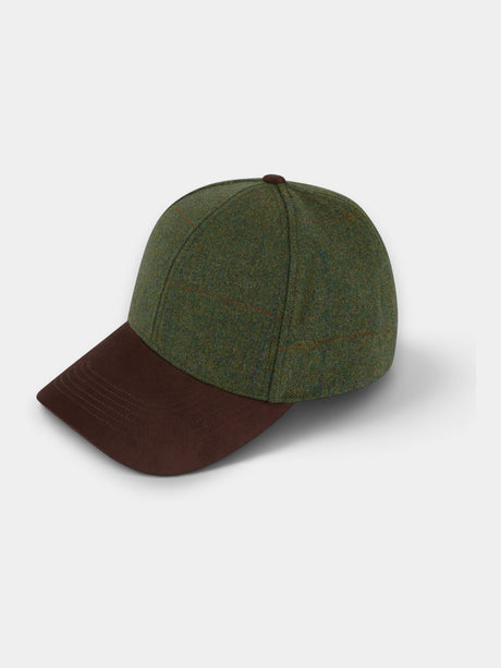 ALAN PAINE Combrook Mens Tweed Baseball Cap - Mariner