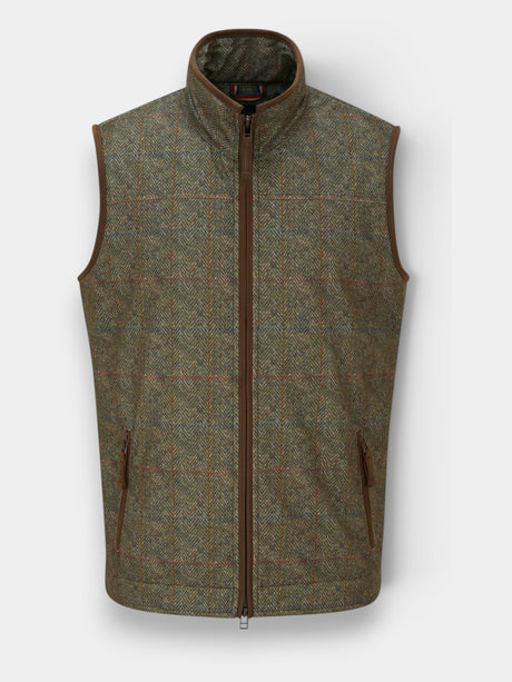 ALAN PAINE Didsmere Mens Technical Tweed Effect Gilet - Ackley