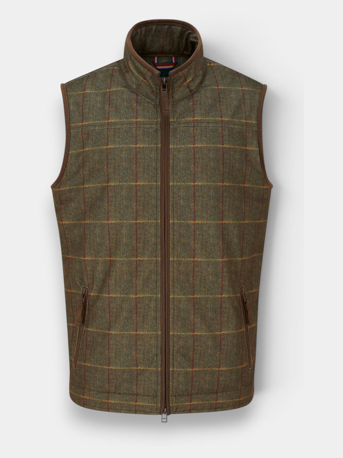 ALAN PAINE Didsmere Mens Technical Tweed Effect Gilet - Firth