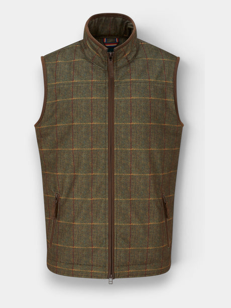 ALAN PAINE Didsmere Mens Technical Tweed Effect Gilet - Firth