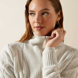 ARIAT Alamere Half Zip Sweater - Womens - Moonstruck Heather