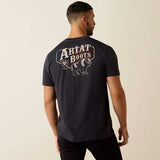 ARIAT American Bison Classic Fit T-Shirt - Mens - Charcoal