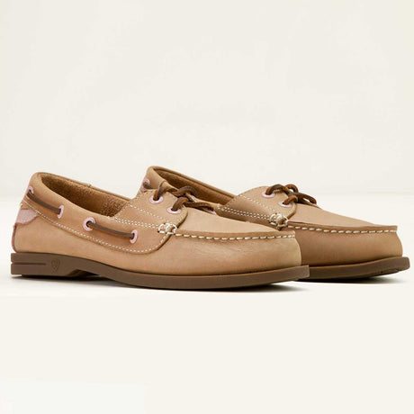 ARIAT Antigua Deck Shoes - Womens - Natural Tan