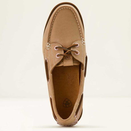 ARIAT Antigua Deck Shoes - Womens - Natural Tan