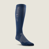 Ariat AriatTEK Radiant Sock in Navy, front view