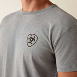 ARIAT Banner Badge T-Shirt - Mens - Ice Berg