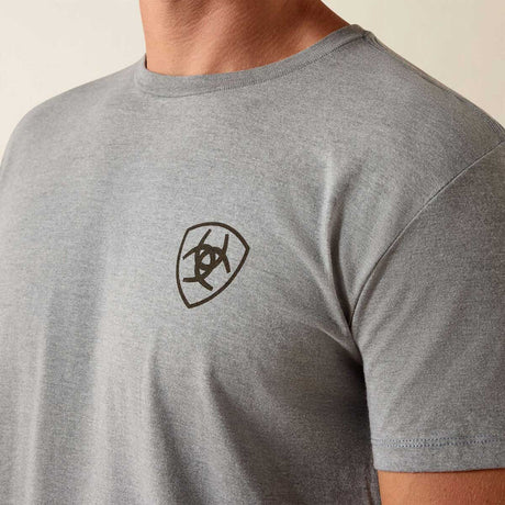 ARIAT Banner Badge T-Shirt - Mens - Ice Berg