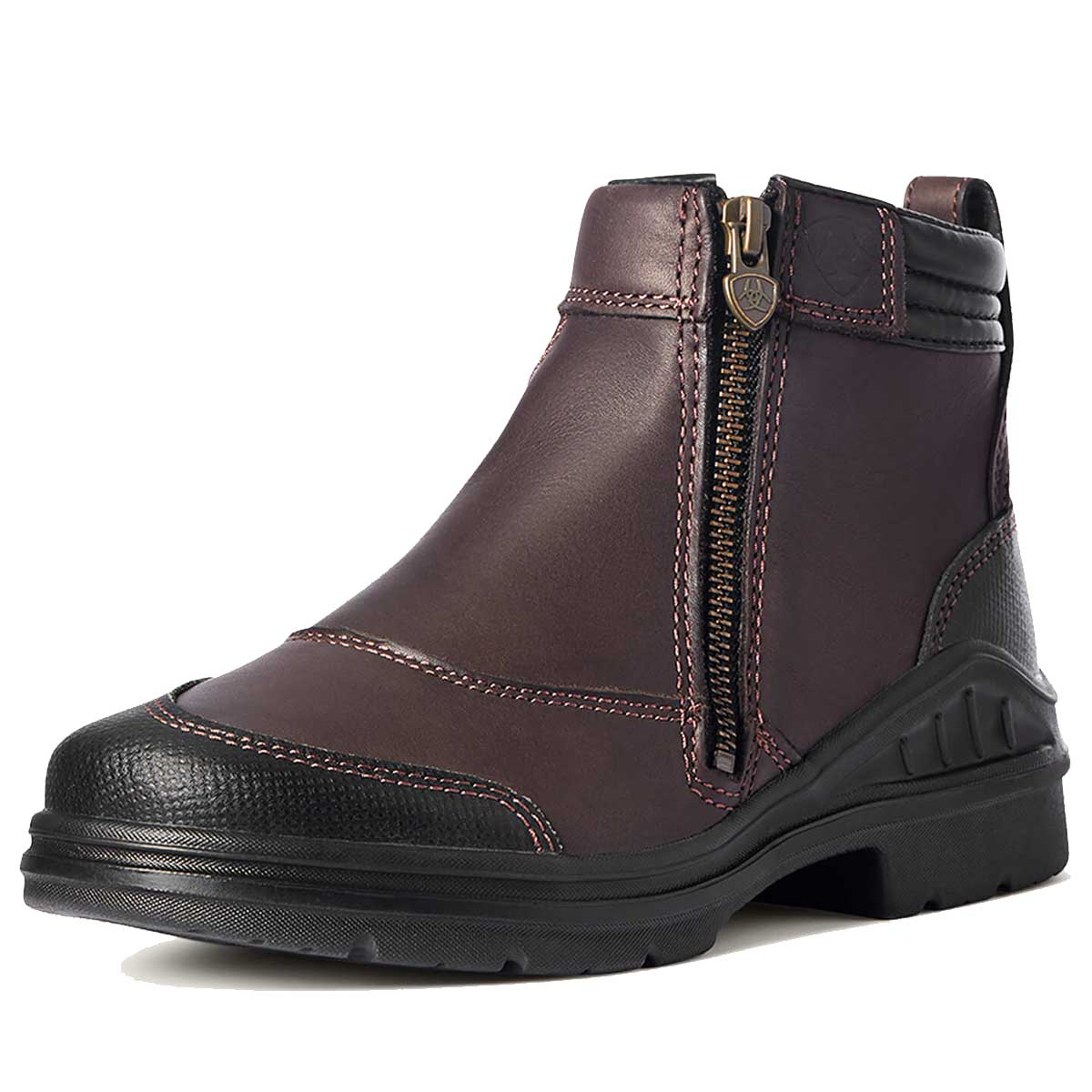 ARIAT Barnyard Side Zip Boots - Womens - Dark Brown
