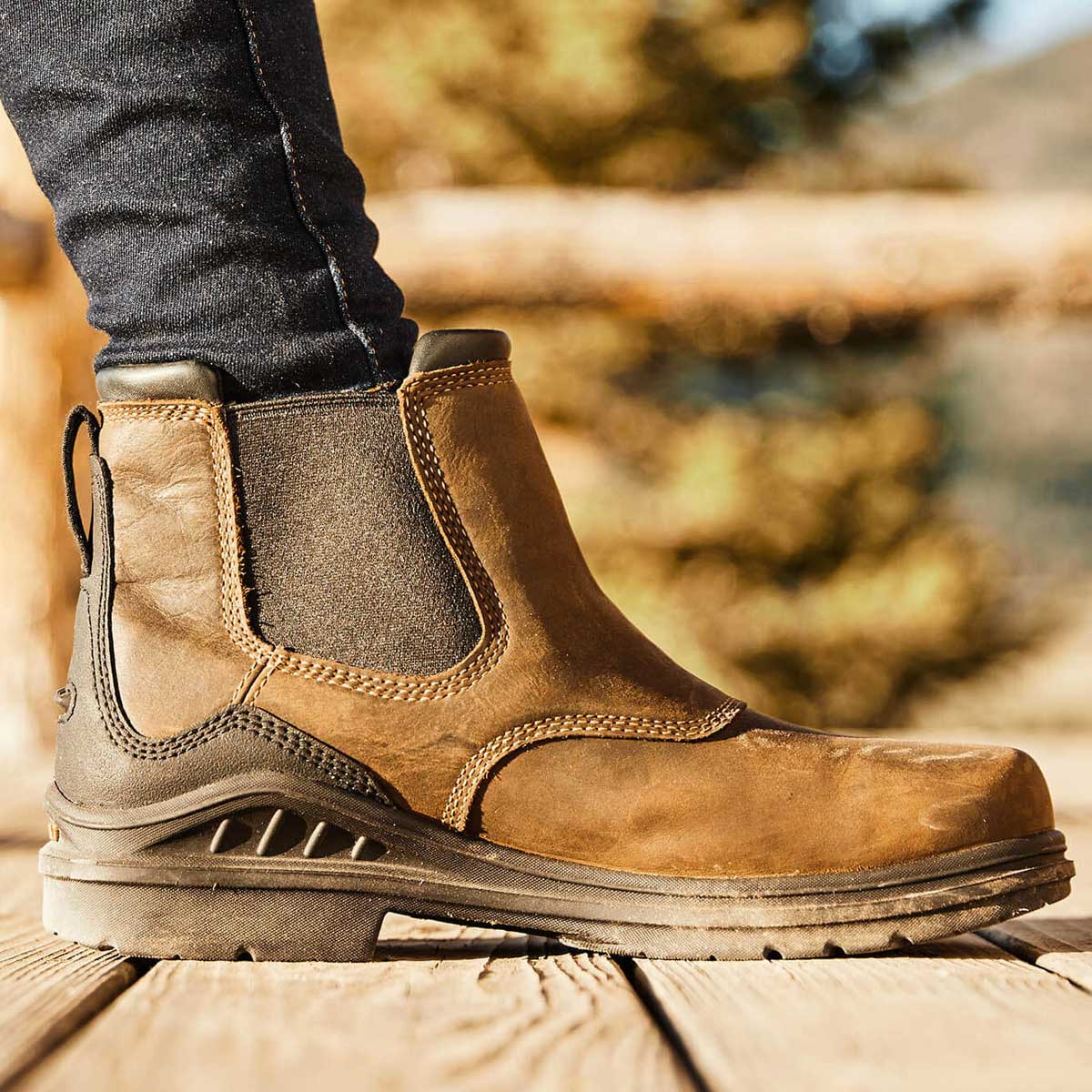 ARIAT Barnyard Twin Gore II Waterproof Boots - Womens - Antique Brown