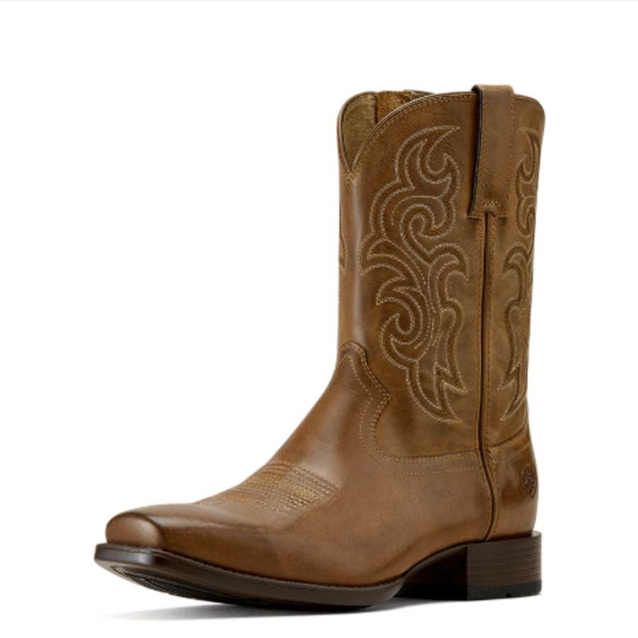 ARIAT Bodie Square Toe Western Boot - Mens - Honey Tan