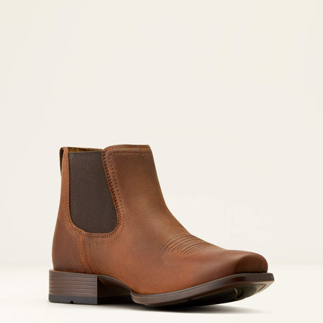 ARIAT Booker Ultra Square Toe Western Boots - Mens - Rough Tan Ariat