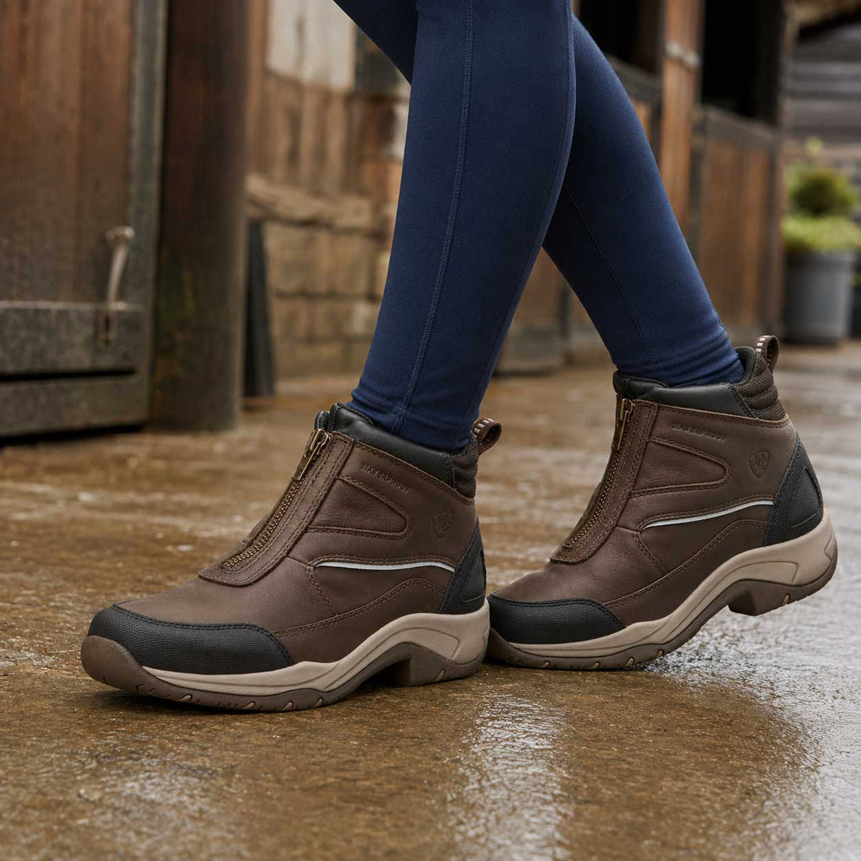 ARIAT Telluride Zip Boots - Womens Waterproof H20 - Dark Brown