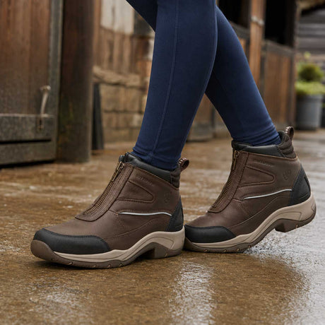 ARIAT Telluride Zip Boots - Womens Waterproof H20 - Dark Brown