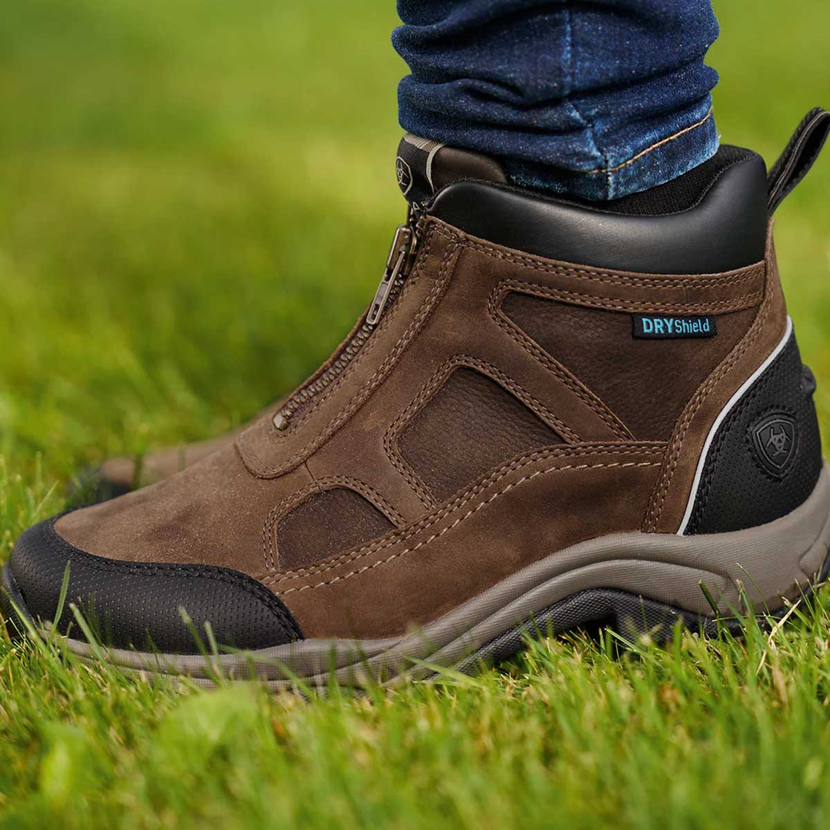 ARIAT Boots - Womens Terrain H20 Zip Waterproof - Palm Brown