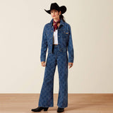 Ariat Boxy Crop Jacket in Needle Punch, full outfit view