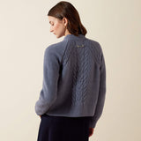 Ariat Brackenwood Sweater in Flintstone, back view