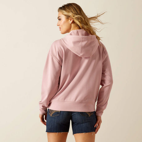 ARIAT Breeze Full Zip Hoodie - Womens - Zephyr Pink
