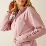 ARIAT Breeze Full Zip Hoodie - Womens - Zephyr Pink