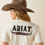 ARIAT Bull Horns T-Shirt - Womens - Natural