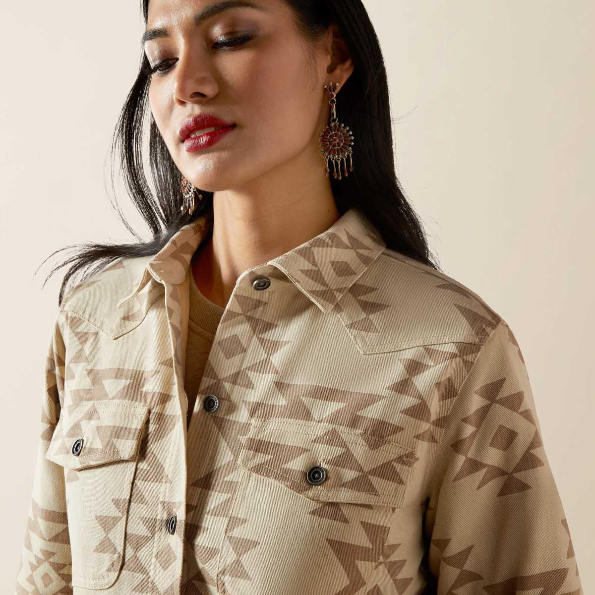 ARIAT Clovis Insulated Shirt Jacket - Womens - Puebla Print