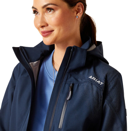 ARIAT Coastal Long Waterproof Parka - Women's - Navy