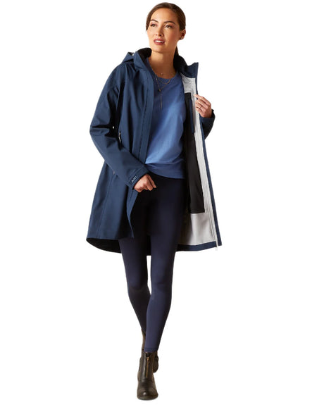 ARIAT Coastal Long Waterproof Parka - Women's - Navy