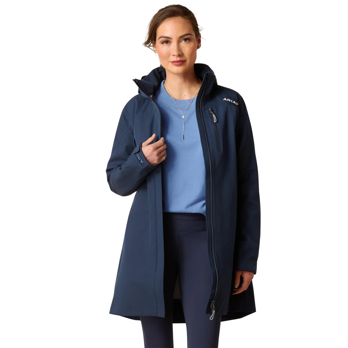 ARIAT Coastal Long Waterproof Parka - Women's - Navy