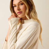 Ariat Coney Sweater in Antique White, detail view 2