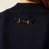 Ariat Coney Sweater in Show Navy, detail view 2