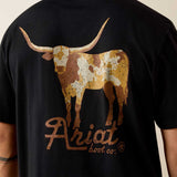 ARIAT Cowmooflage Classic Fit T-Shirt - Mens - Black